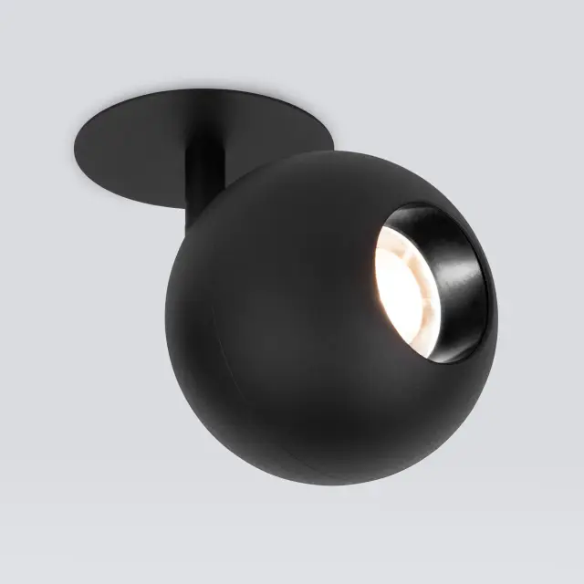 Точечный светильник Elektrostandard 9926 LED 12W 4200K черный/(a053738) BALL, ракурс 4
