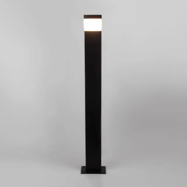 Уличный светильник Elektrostandard 1542 TECHNO LED черный/(a053948) SENSOR, ракурс 2