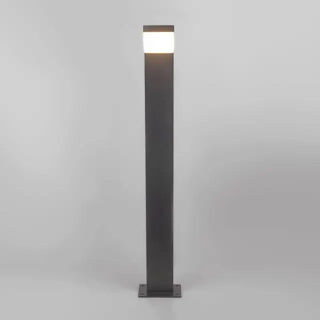 Уличный светильник Elektrostandard 1542 TECHNO LED серый/(a053949) SENSOR, ракурс 2