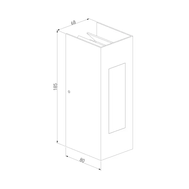 Уличный светильник Elektrostandard 1638 TECHNO LED/(a054929) TECHNO — черный, ракурс 3
