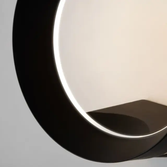 Уличный светильник Elektrostandard 1710 TECHNO LED черный/(a054933) RING, ракурс 4