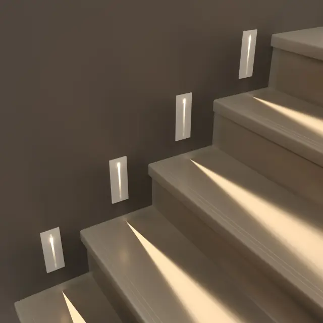 Встраиваемый в стену светильник Elektrostandard 40108/LED белый/(a055591) STEP 8, ракурс 2