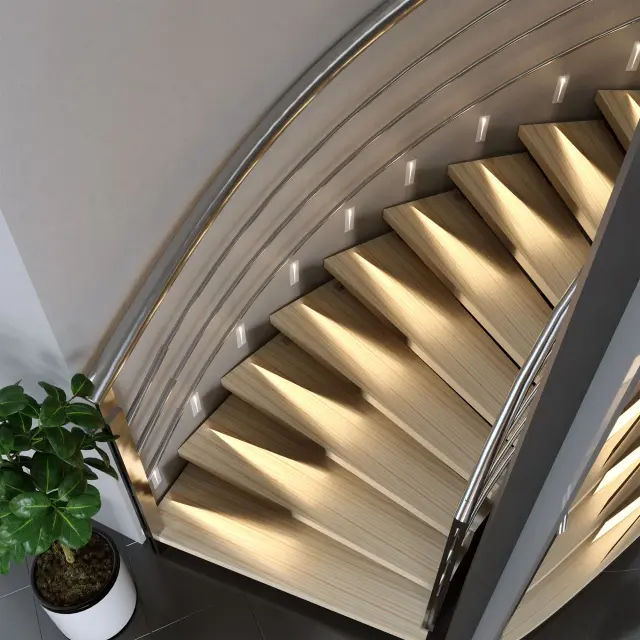 Встраиваемый в стену светильник Elektrostandard 40108/LED белый/(a055591) STEP 8, ракурс 3