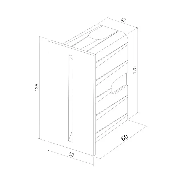 Встраиваемый в стену светильник Elektrostandard 40108/LED черный/(a055592) STEP 8, ракурс 6