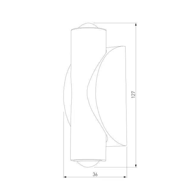 Бра Elektrostandard 40109/LED чёрный/сталь/(a055629) STEEL — черный, ракурс 6