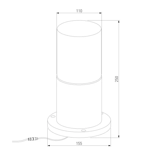 Уличный светильник Elektrostandard 35125/S/(a055632) ROIL — черный, ракурс 5