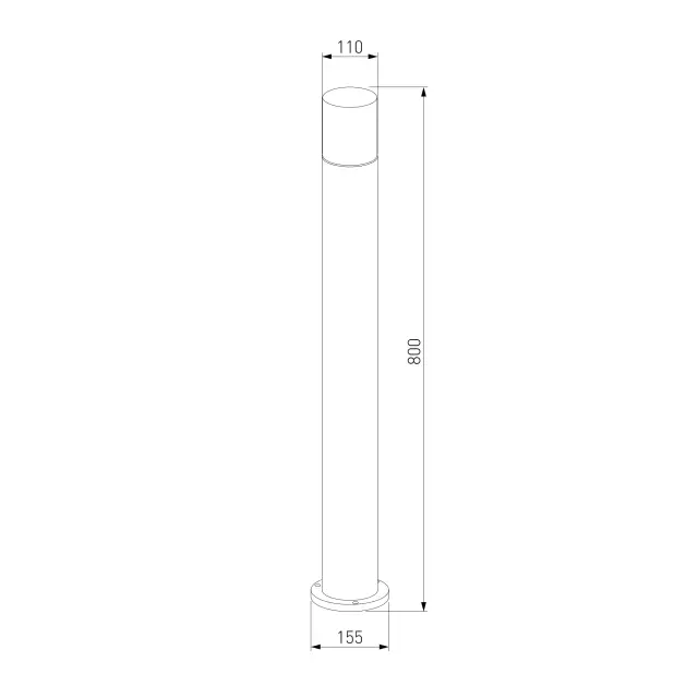 Уличный светильник Elektrostandard 35125/F/(a055638) ROIL — черный, ракурс 6