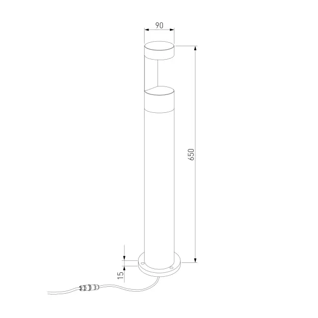 Уличный светильник Elektrostandard 35126/F черный/(a055641) NIMBUS, ракурс 6