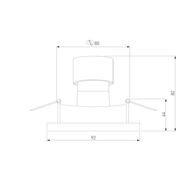Точечный светильник Elektrostandard 122 MR16/(a055671) FLOOD — белый, ракурс 2