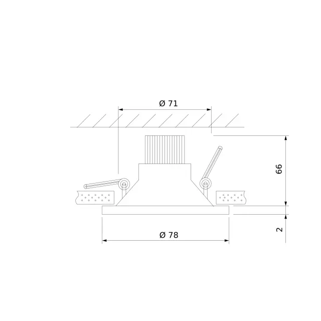 Точечный светильник Elektrostandard 15266/LED/(a055718) LIN — белый, ракурс 4