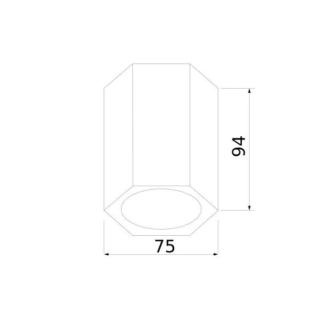 Точечный светильник Elektrostandard 25037/LED/(a055859) — черный, ракурс 3