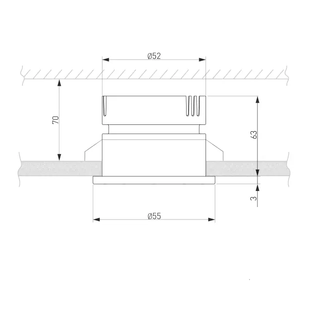 Точечный светильник Elektrostandard 25023/LED/(a056771) TEKA — белый, ракурс 2