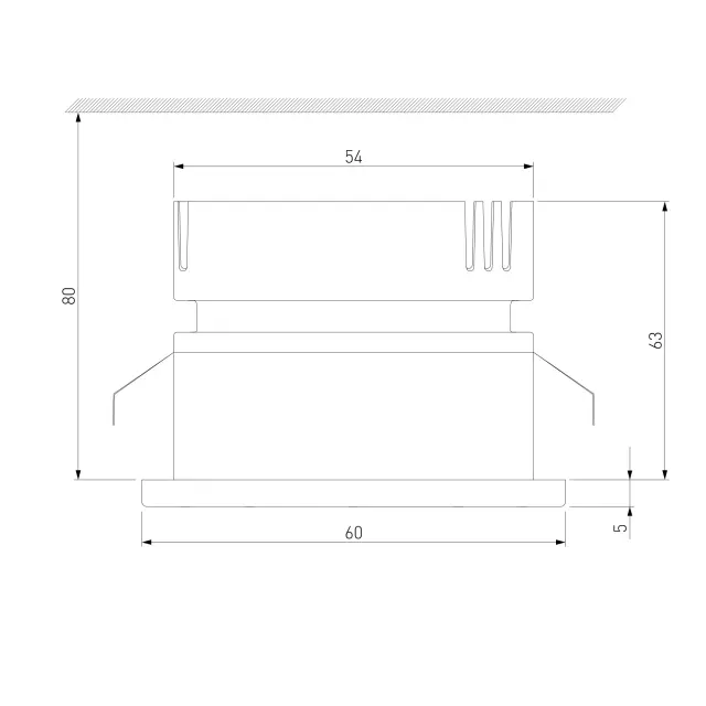 Точечный светильник Elektrostandard 25026/LED 7W 4200K BK черный/(a056781) NUTA, ракурс 3