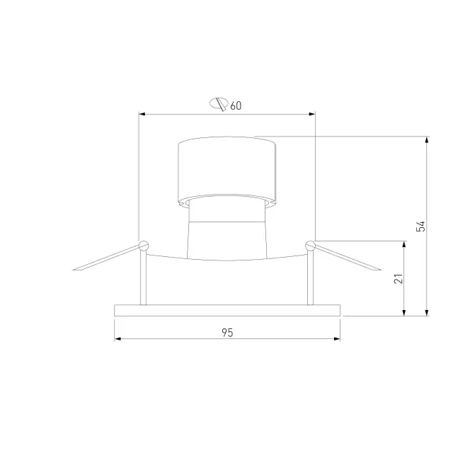Точечный светильник Elektrostandard 25001/01/(a057004) DORMA — черный, ракурс 3