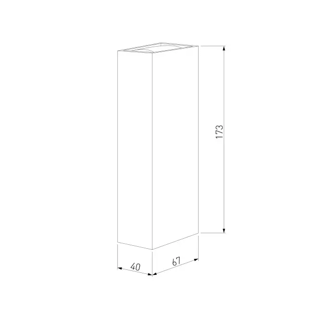 Уличный светильник Elektrostandard 35136/W черный/(a057050) BLAZE, ракурс 5