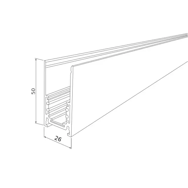 Slim Magnetic Шинопровод накладной черный (2 м) 85084/00, ракурс 4
