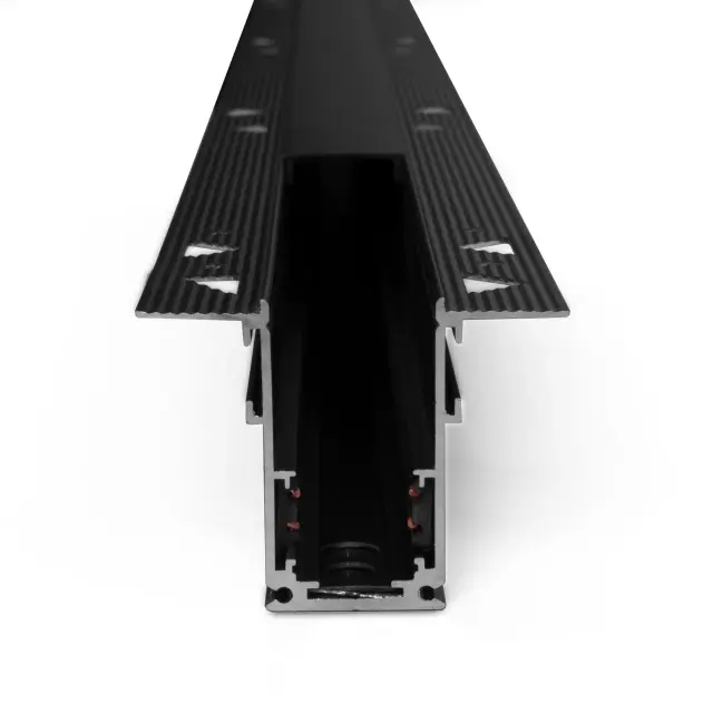 Slim Magnetic Шинопровод встраиваемый черный (2м) 85087/00, ракурс 3
