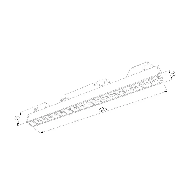 Slim Magnetic SL03 Трековый светильник 18W 4200K черный 85006/01, ракурс 6