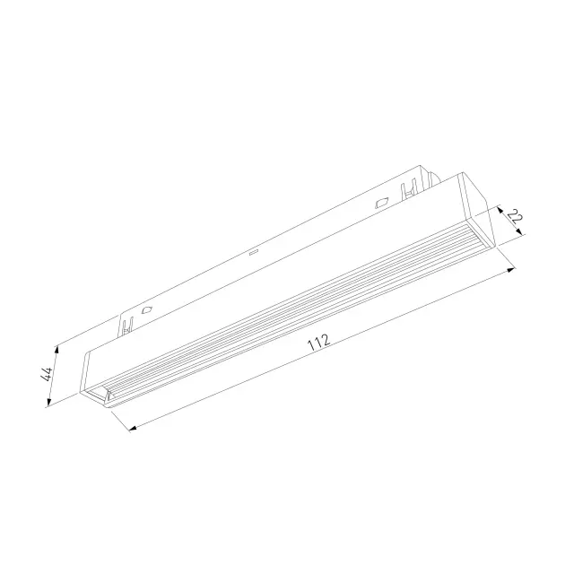 Slim Magnetic WL01 Трековый светильник 6W 4200K черный 85007/01, ракурс 6