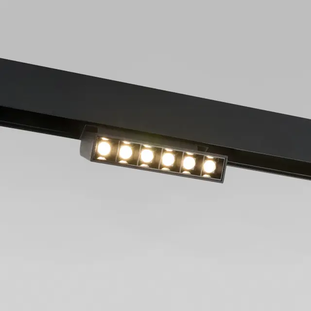 Slim Magnetic HL01 Трековый светильник 6W 4200K черный 85009/01, ракурс 2