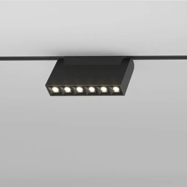 Slim Magnetic HL01 Трековый светильник 6W 4200K черный 85009/01, ракурс 3