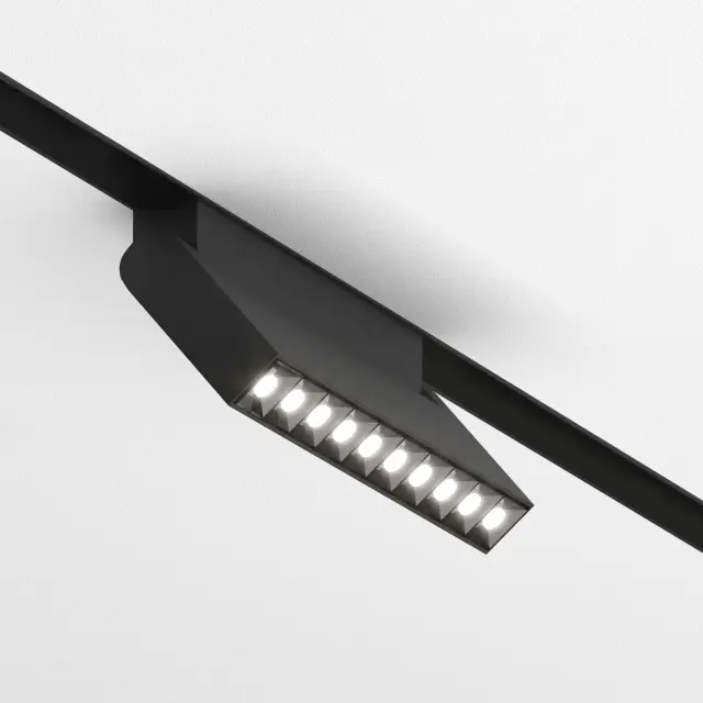 Slim Magnetic HL02 Трековый светильник 12W 4200K черный 85010/01, ракурс 5