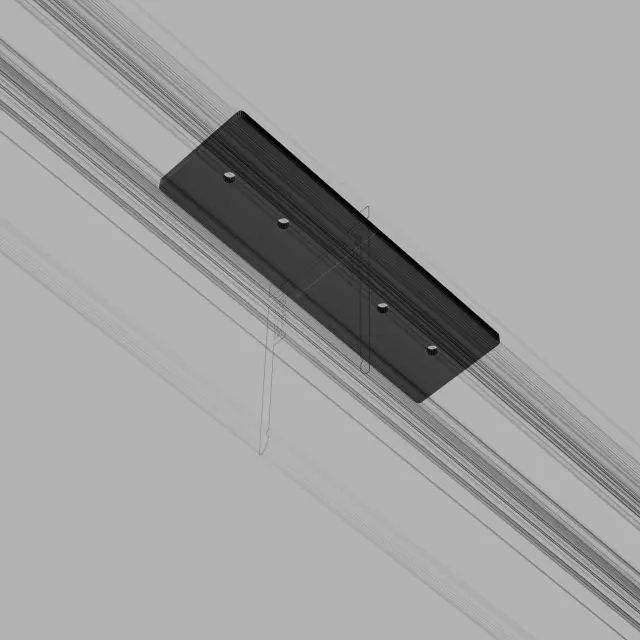 Slim Magnetic Соединительная планка широкая для шинопровода черный 85088/00