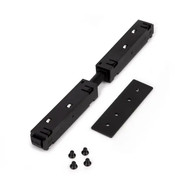 Slim Magnetic Прямой коннектор и планка (1 шт.) черный 85096/00, ракурс 2