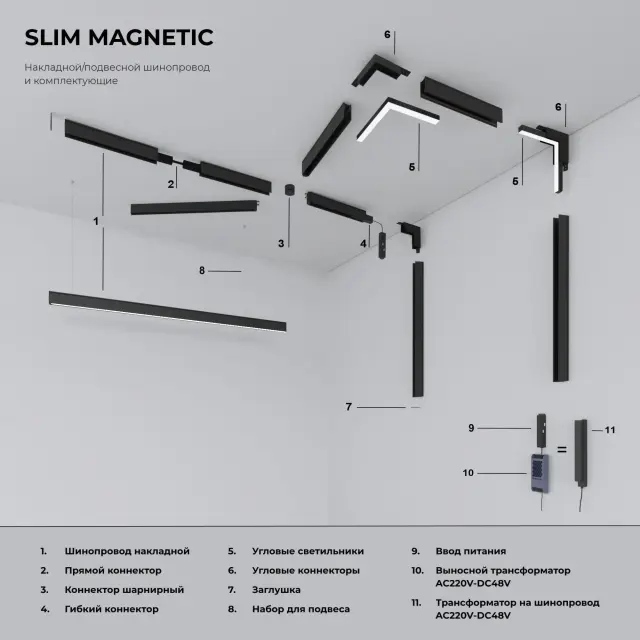 Slim Magnetic Блок питания 200W черный 95042/00, ракурс 6