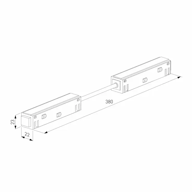 Slim Magnetic Гибкий коннектор черный 85099/00, ракурс 6