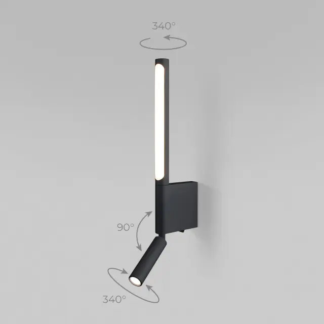 Бра Elektrostandard 40111/LED черный/(a057584) SARCA, ракурс 4