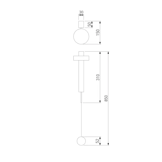 Бра Elektrostandard 40112/LED черный/(a057590) ORCO, ракурс 7