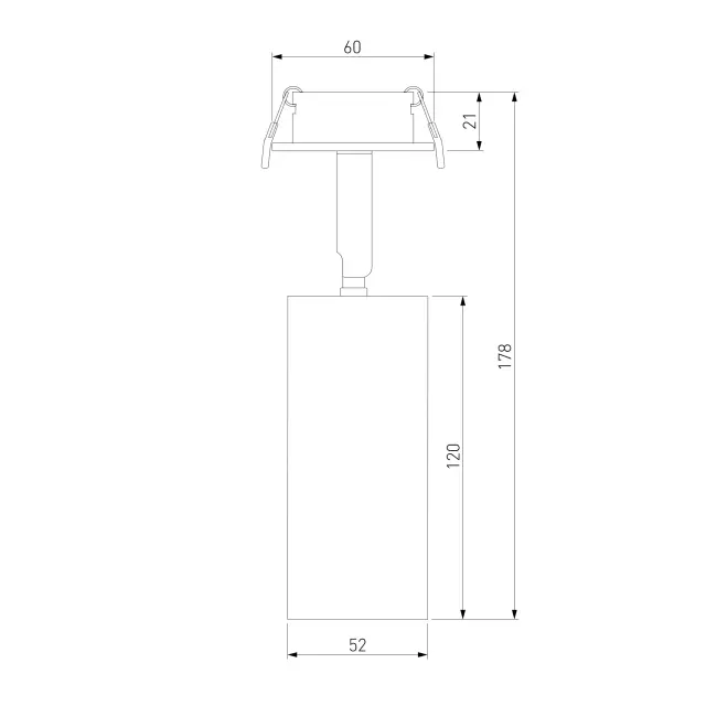 Точечный светильник Elektrostandard 25052/LED/(a058172) DIFFE — серебряный, ракурс 3