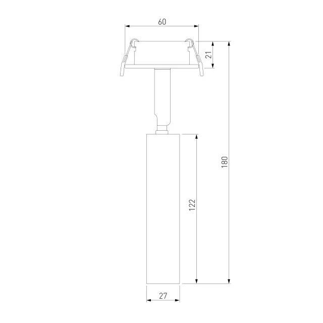 Точечный светильник Elektrostandard 25027/LED/(a058213) DIFFE — белый, ракурс 3
