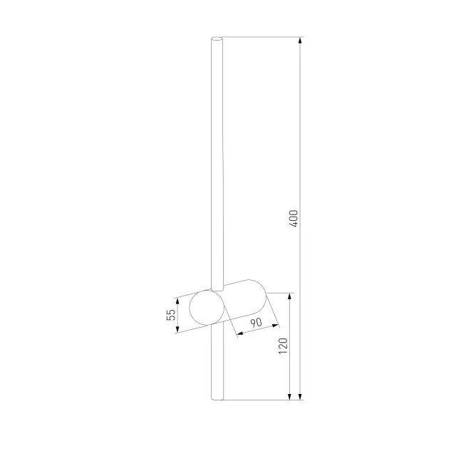 Бра Elektrostandard MRL LED 1114 белый/(a058234) CANE, ракурс 3
