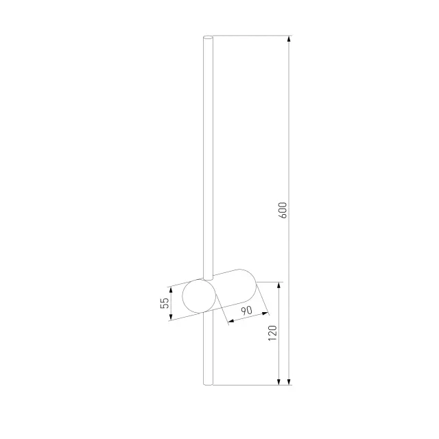 Бра Elektrostandard MRL LED 1115 белый/(a058237) CANE, ракурс 5