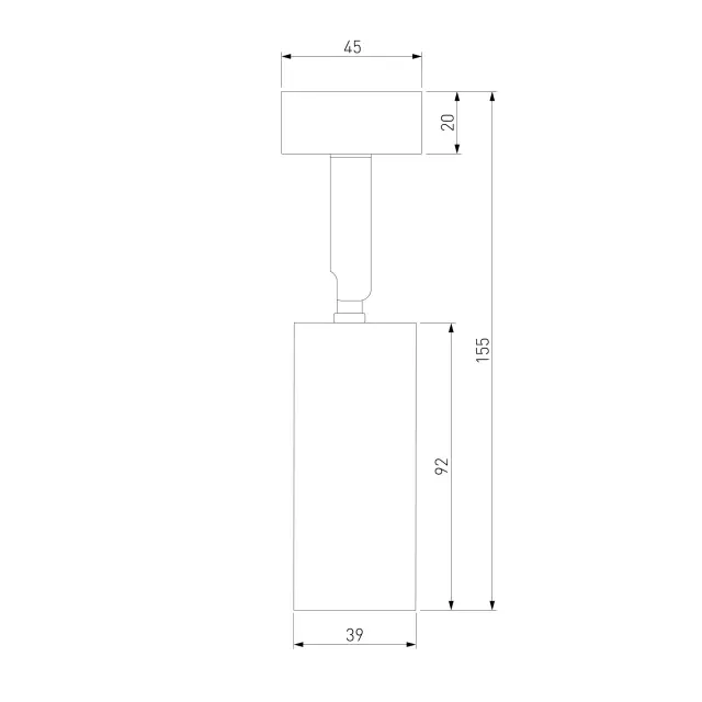 Точечный светильник Elektrostandard 85639/01/(a058264) DIFFE — белый, ракурс 3