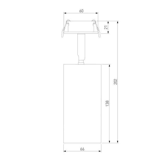 Точечный светильник Elektrostandard 25066/LED/(a058273) DIFFE — черный, ракурс 3