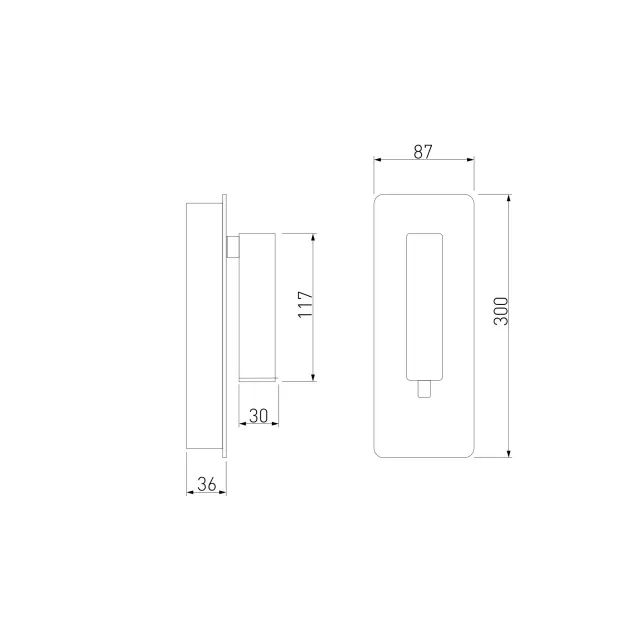 Бра Elektrostandard MRL LED 1117 черный/(a058495) TUO, ракурс 9