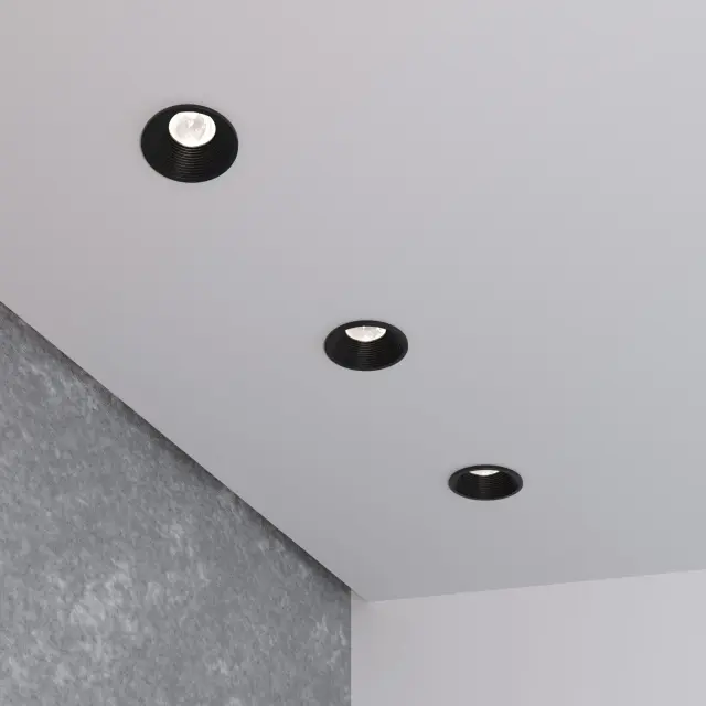 Точечный светильник Elektrostandard 25028/LED/(a058616) GUDI — черный, ракурс 3