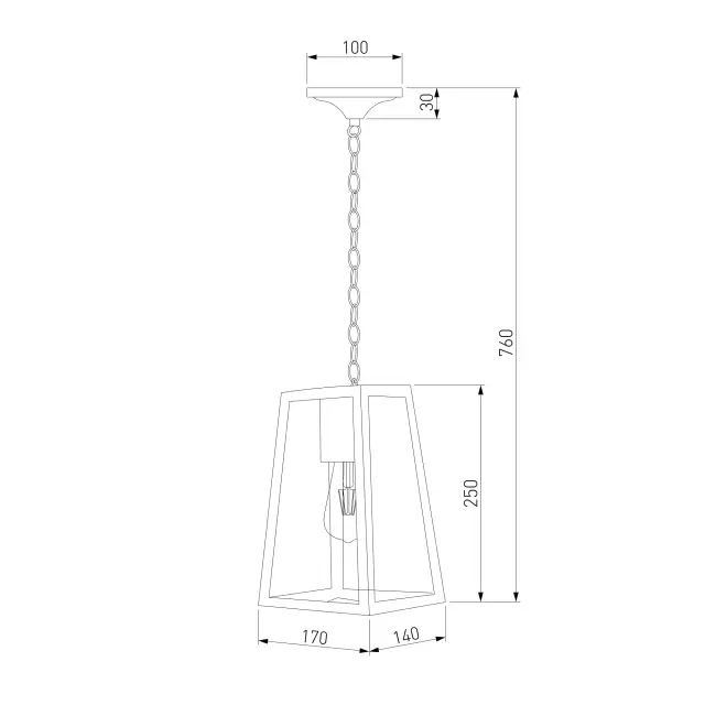 Уличный светильник Elektrostandard 35152/H/(a058805) GERMES — черный, ракурс 5