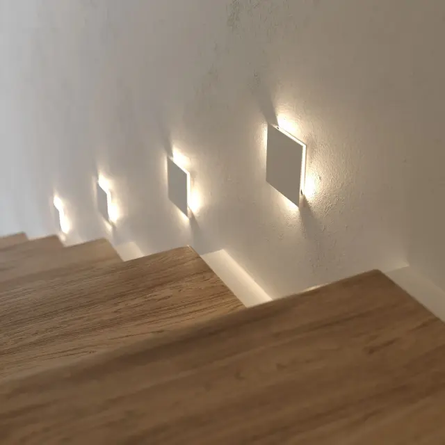 Встраиваемый в стену светильник Elektrostandard MRL LED 1120 белый/(a058914) STEP, ракурс 3