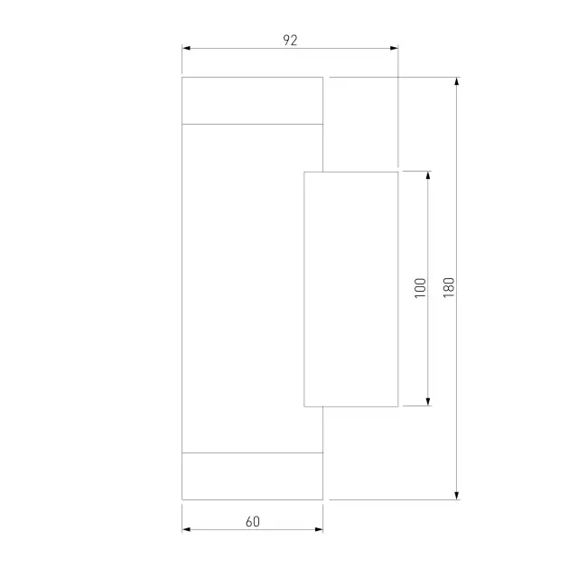 Бра Elektrostandard MRL 1016 черный/(a058980) POLI, ракурс 3