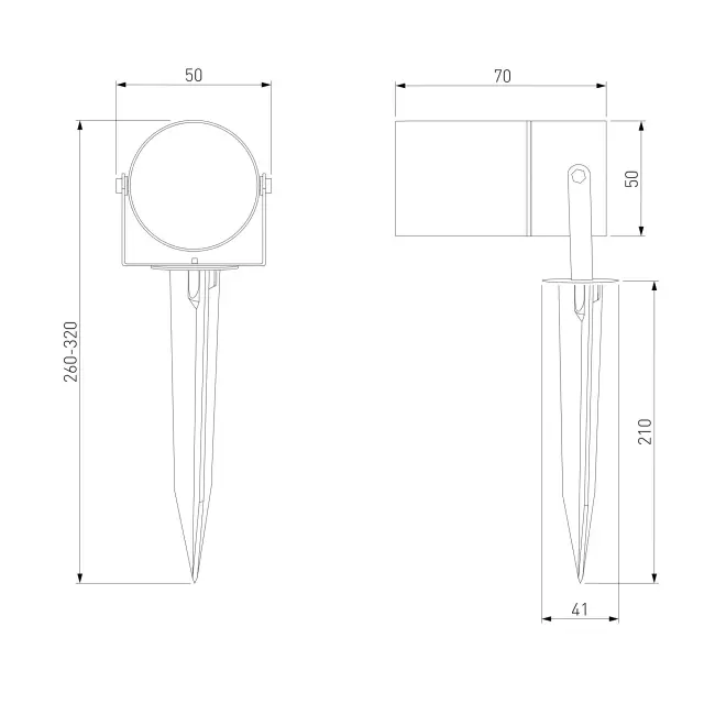 Уличный светильник Elektrostandard 043 FL LED черный/(a059011) LANDSCAPE, ракурс 6