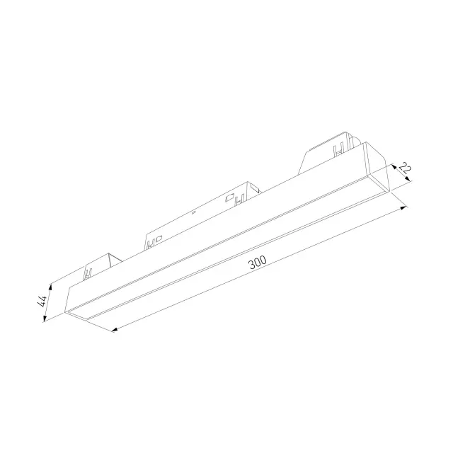 Slim Magnetic L01 Трековый светильник 10W 4200K белый 85000/01, ракурс 7