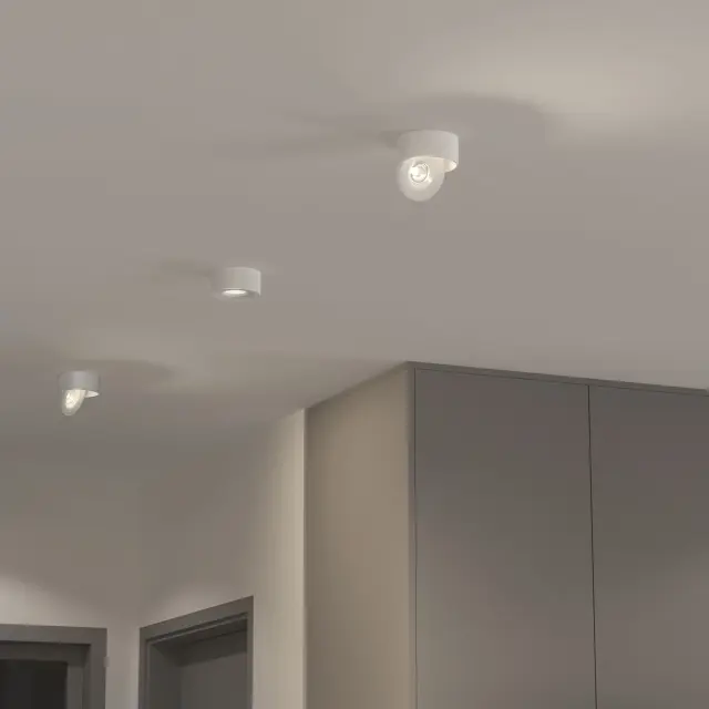 Точечный светильник Elektrostandard 25100/LED/(a059331) GLIDE — белый, ракурс 3