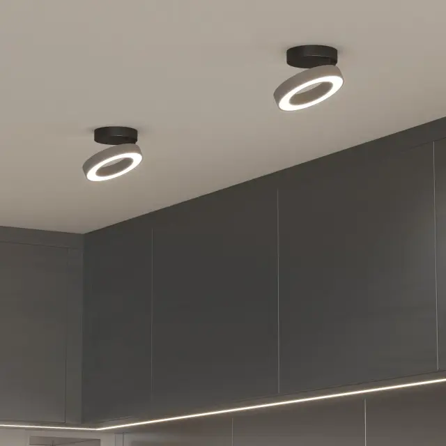 Точечный светильник Elektrostandard 25105/LED/(a060186) SPILA — черный, ракурс 2