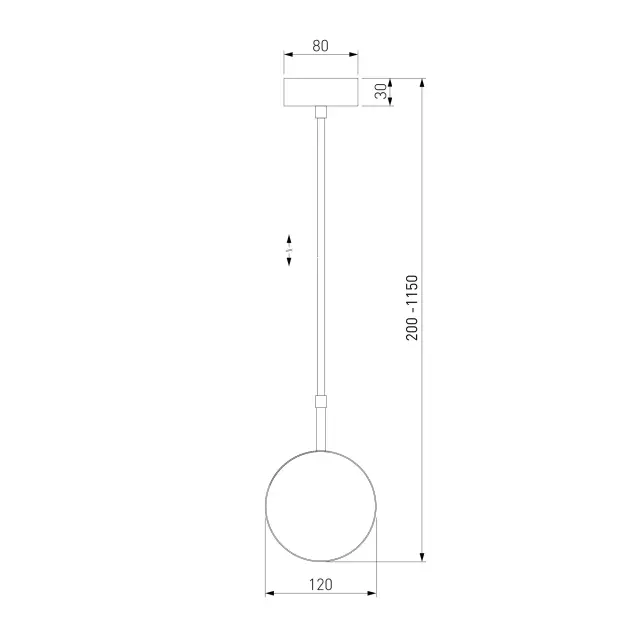 Светильник Elektrostandard 50120/1/(a060335) GROLLO — черный, ракурс 5