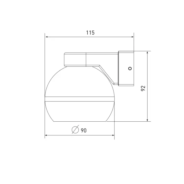 Бра Elektrostandard MRL 1026/(a061045) COSMO — черный, ракурс 4