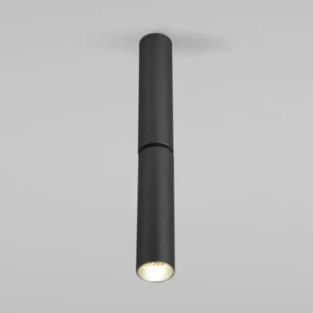Точечный светильник Elektrostandard 25029/LED 6W 4200K чёрный/(a061109) PIKA — белый, ракурс 2